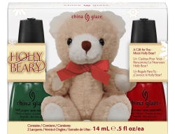 Picture of China Glaze Item# 81036 Holly Bear-y Nail Polish Holiday Gift Set