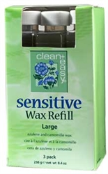 Picture of Clean + Easy - 41231 Large Sensitive Wax Refill 3 Pack