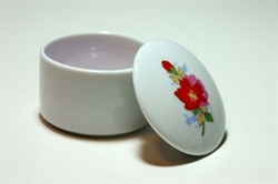 Picture of Kuang Lung - Porcelain Mini Pink & White Powder Dish
