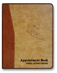 Picture of Berkeley Beauty - AB216 Daniel Stone 6-Column Refillable Leather Appointment Book Beige-Tan