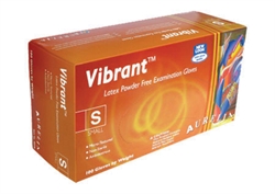 Picture of Vibrant Gloves - 98226 Gloves Powder Free Latex Small 100/Box