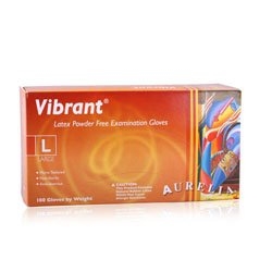 Picture of Vibrant Gloves - 98228 Gloves Powder Free Latex Large 100/Box