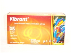 Picture of Vibrant Gloves - 98225 Gloves Powder Free Latex Extra Small XS 100/box