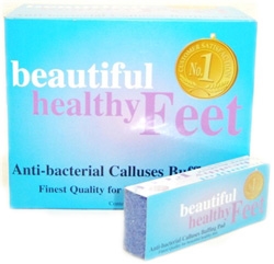 Picture of Healthy Feet - Anti-Bacterial Calluses Buffing Pad Purple 24 pads 